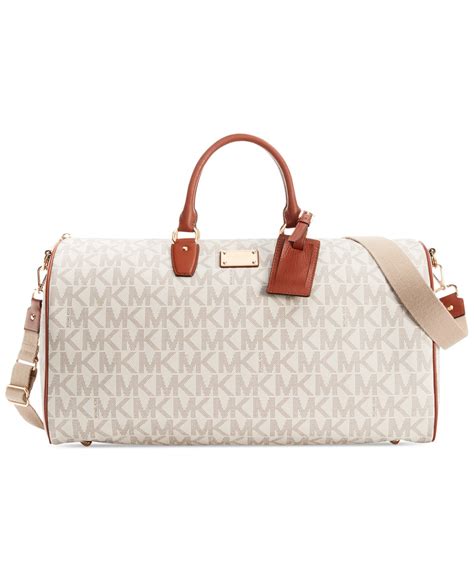 michael michael kors signature large weekender|Michael Kors weekender tote.